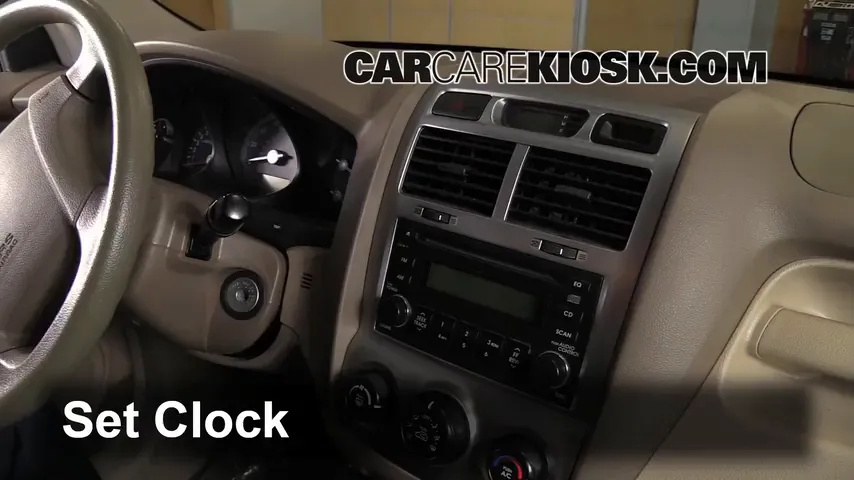 2007 Kia Sportage LX 2.7L V6 Clock Set Clock
